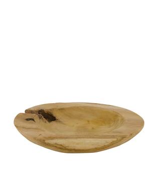 Bowl round teak wood 28x28x4cm - Natural