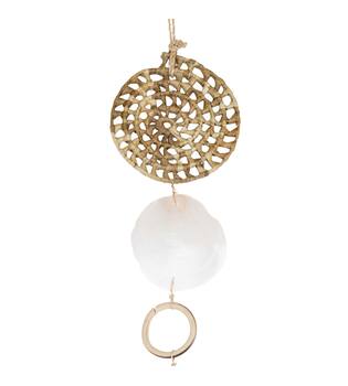 Garland rattan and capiz 12x2x70cm