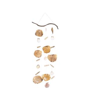 Hanger nature with shells 38x2x80cm