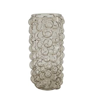 Vase glass 15.5x15.5x30cm - Grey