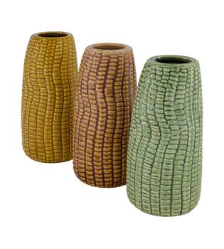 Vase corn ceramic 9x9x18cm  - Multi