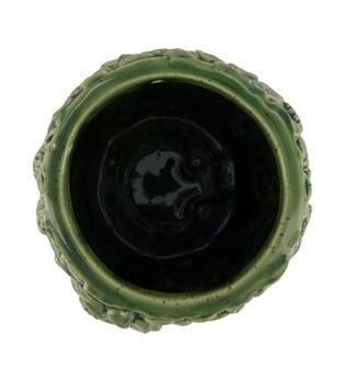 Vase parrot ceramic 15.5x15.5x28cm - Green