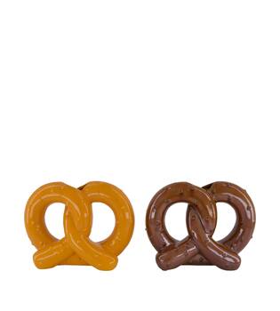 Bottle pretzel ceramic 23x9x18cm  - Brown