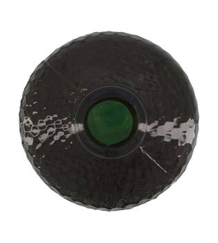 Bottle round recycled glass 19x19x31cm - Brown