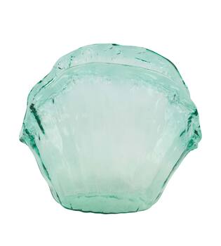 Vase recycled glass 27.5x12.5x24.5cm - Transparent