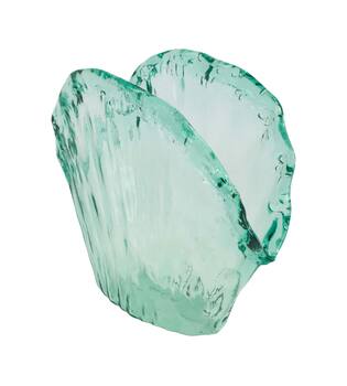 Vase recycled glass 27.5x12.5x24.5cm - Transparent