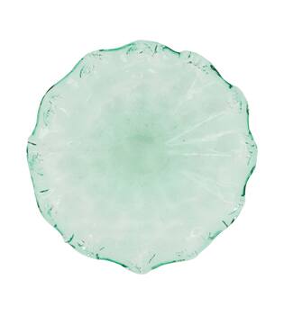 Plate round recycled glass 32x32x9cm