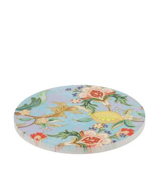 Decorative tile round ceramic with magnet 10.3x10.3x0.7cm 4pc