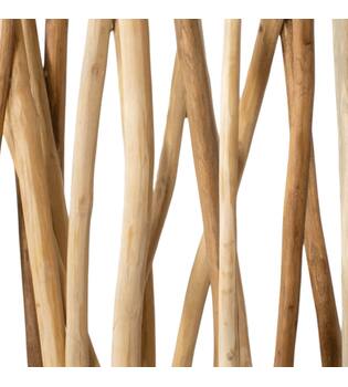 Divider teak wood on stand 118x20x160cm