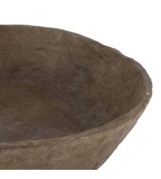 Plate round paper mache 38x38x8cm