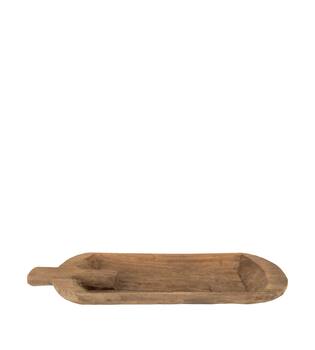 Plate rectangular reclaimed wood 78x35x8cm - Brown