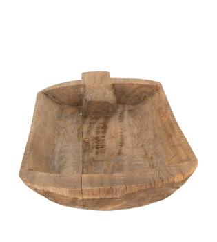 Plate rectangular reclaimed wood 78x35x8cm - Brown