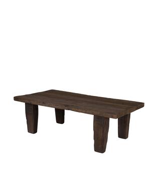 Side table rectangular reclaimed wood vintage 78x39x25cm - Brown