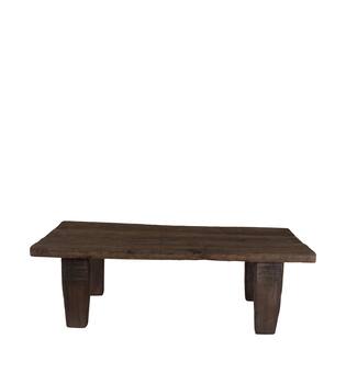Side table rectangular reclaimed wood vintage 78x39x25cm - Brown