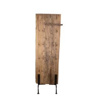 Door rectangular reclaimed wood vintage 42x47x190cm - Cream