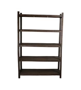 Cabinet rectangular reclaimed wood 120x45x180cm - Brown