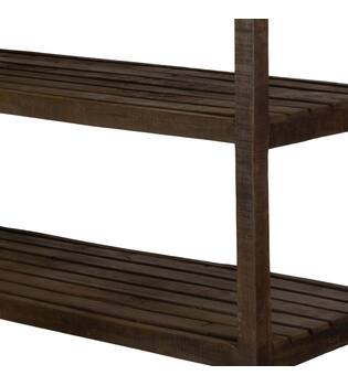 Cabinet rectangular reclaimed wood 120x45x180cm - Brown
