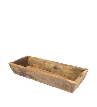 Tray reclaimed wood 58x24x10cm - Natural