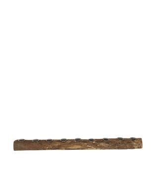 Dinnercandle holder reclaimed wood vintage 58x4x3cm - Natural