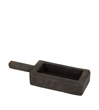 Tray reclaimed wood vintage 28x10x5cm - Brown