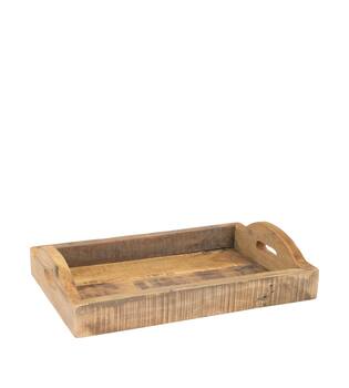 Tray reclaimed wood vintage 47x31x6cm S2 - Natural
