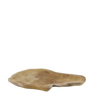 Tray organic teak wood 38x22x2.5cm - Natural