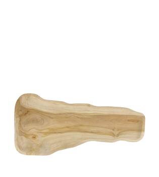 Tray organic teak wood 58x28x2.5cm - Natural