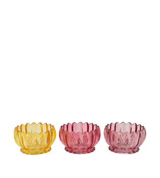 Tealight holder glass 10.6x10.6x6.2cm C/3