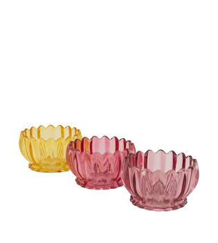 Tealight holder glass 10.6x10.6x6.2cm C/3