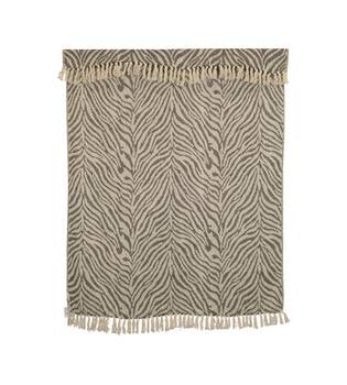 Plaid animal print cotton 150x125x2cm