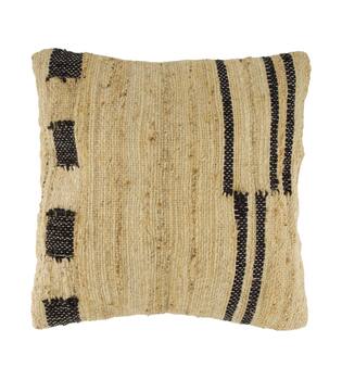 Cushion jute 45x45x8cm - Natural