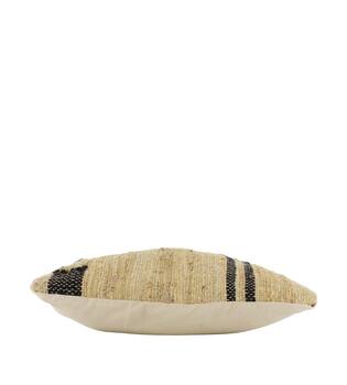 Cushion jute 45x45x8cm - Natural