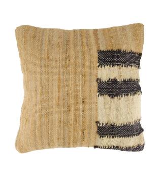 Cushion jute 45x45x8cm - Natural