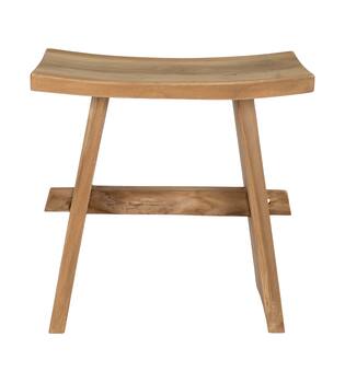 Stool teak wood 49x29x50cm - Natural