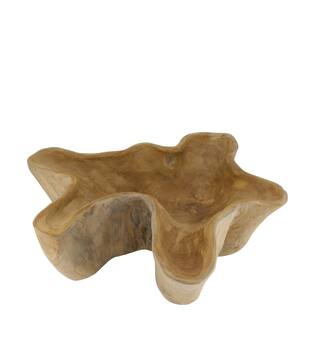Bowl teak wood 60x58x15cm - Natural