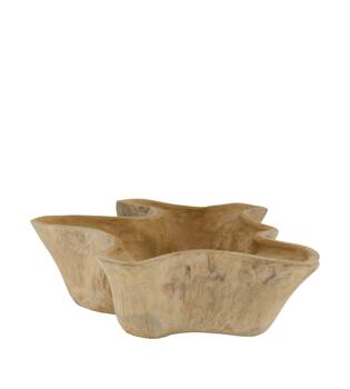 Bowl teak wood 60x58x15cm