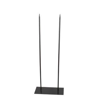 Stand rectangular iron 45x20x118cm - Black