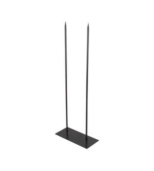 Stand rectangular iron 45x20x118cm - Black