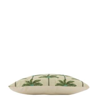 Cushion palm tree cotton 45x45x8cm - Green