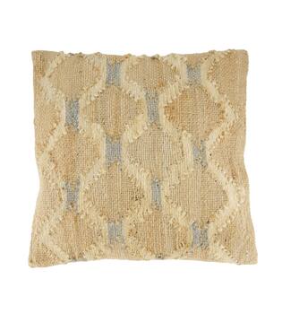 Cushion jute 45x45x8cm - Natural