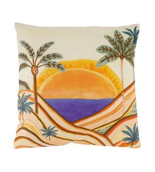 Cushion sunrise cotton 45x45x8cm - Multi