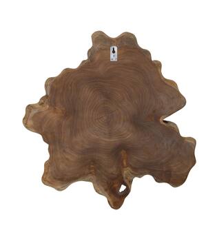 Wall art organic teak wood 67x61x6cm - Natural