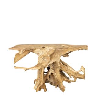Side table teak wood 120x32x80cm - Natural