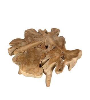 Side table teak wood 90x90x48cm - Natural