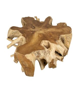 Side table teak wood 100x100x48cm