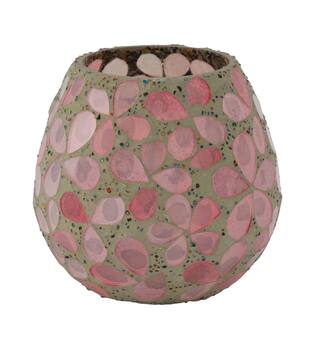 Tealight holder glass 11x11x9cm