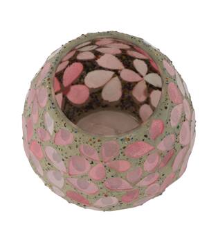 Tealight holder glass 11x11x9cm