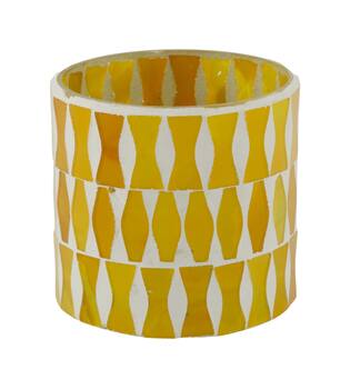 Tealight holder glass 8x8x8cm