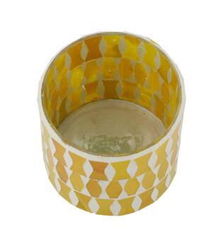 Tealight holder glass 8x8x8cm