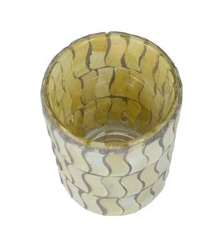 Tealight holder glass 6x6x8cm